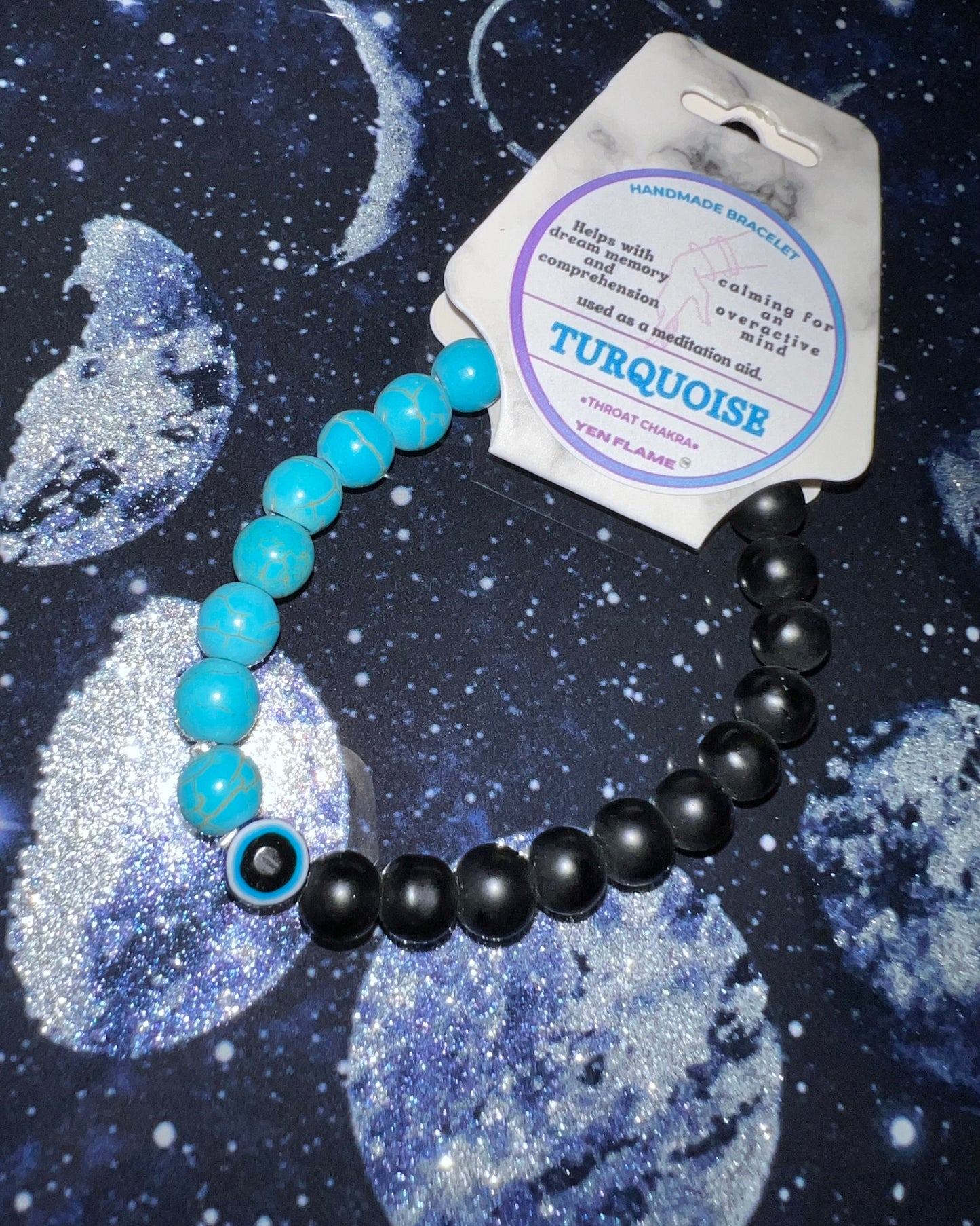 Turquoise Crystal Handmade Unisex Bracelet