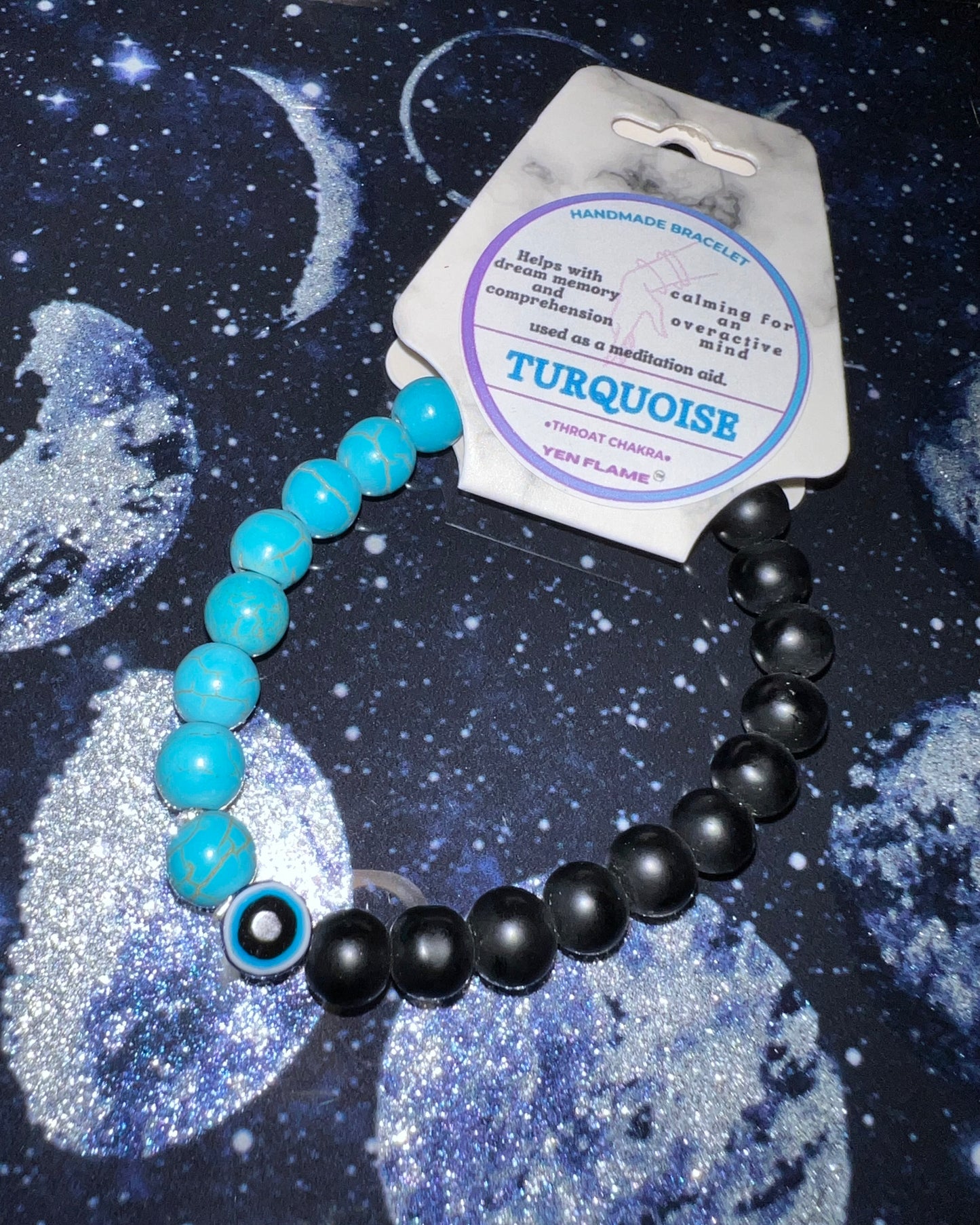 Turquoise Crystal Handmade Unisex Bracelet