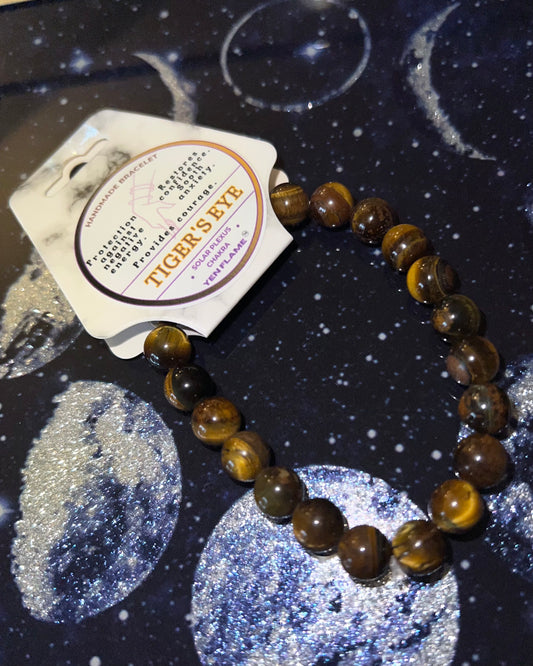 Tiger's Eye Crystal Handmade Unisex Bracelet