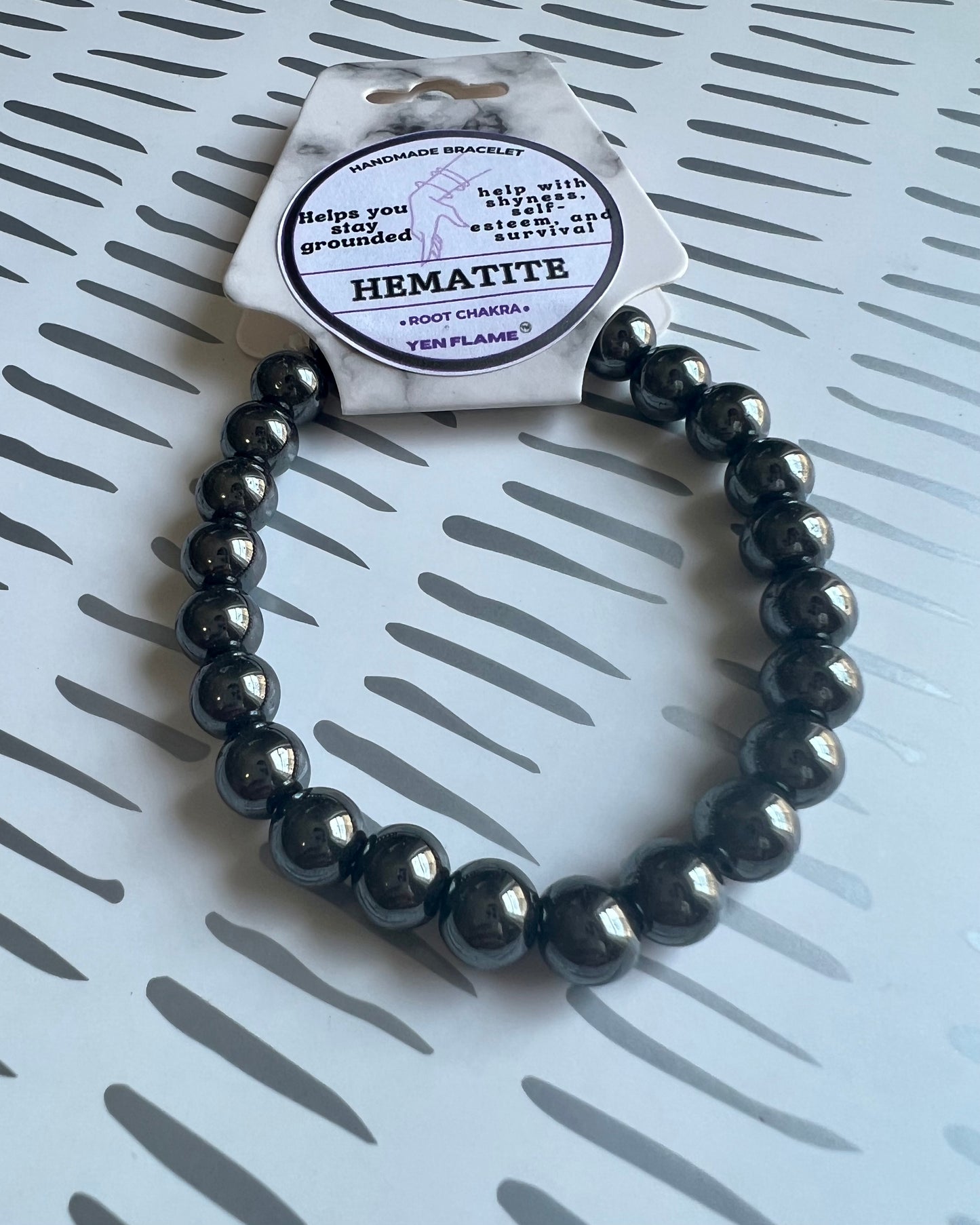 Hematite Crystal Handmade Unisex Bracelet