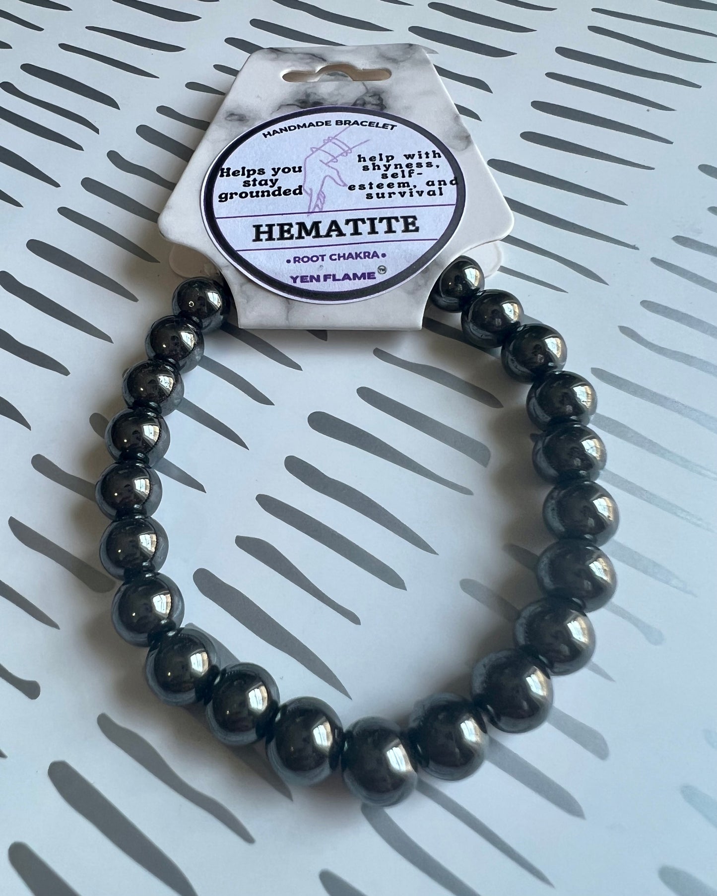 Hematite Crystal Handmade Unisex Bracelet