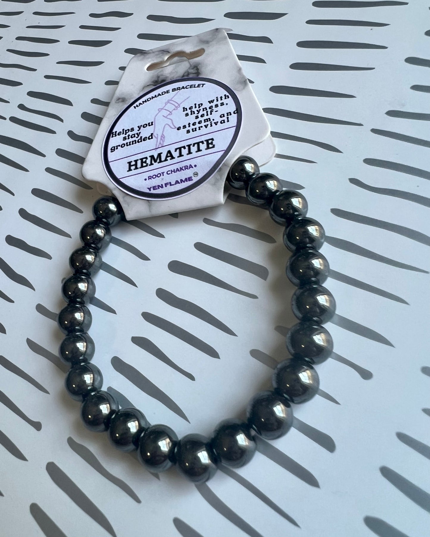 Hematite Crystal Handmade Unisex Bracelet