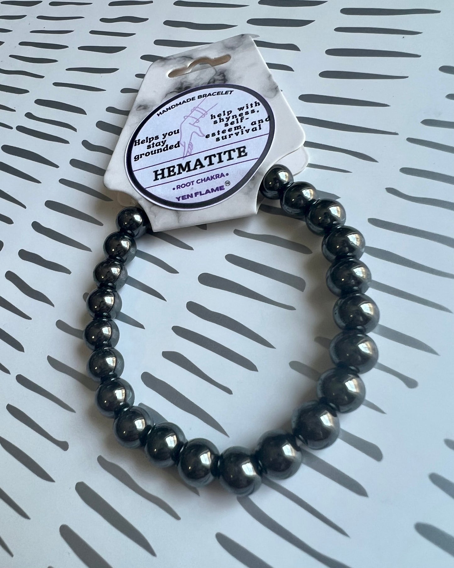 Hematite Crystal Handmade Unisex Bracelet