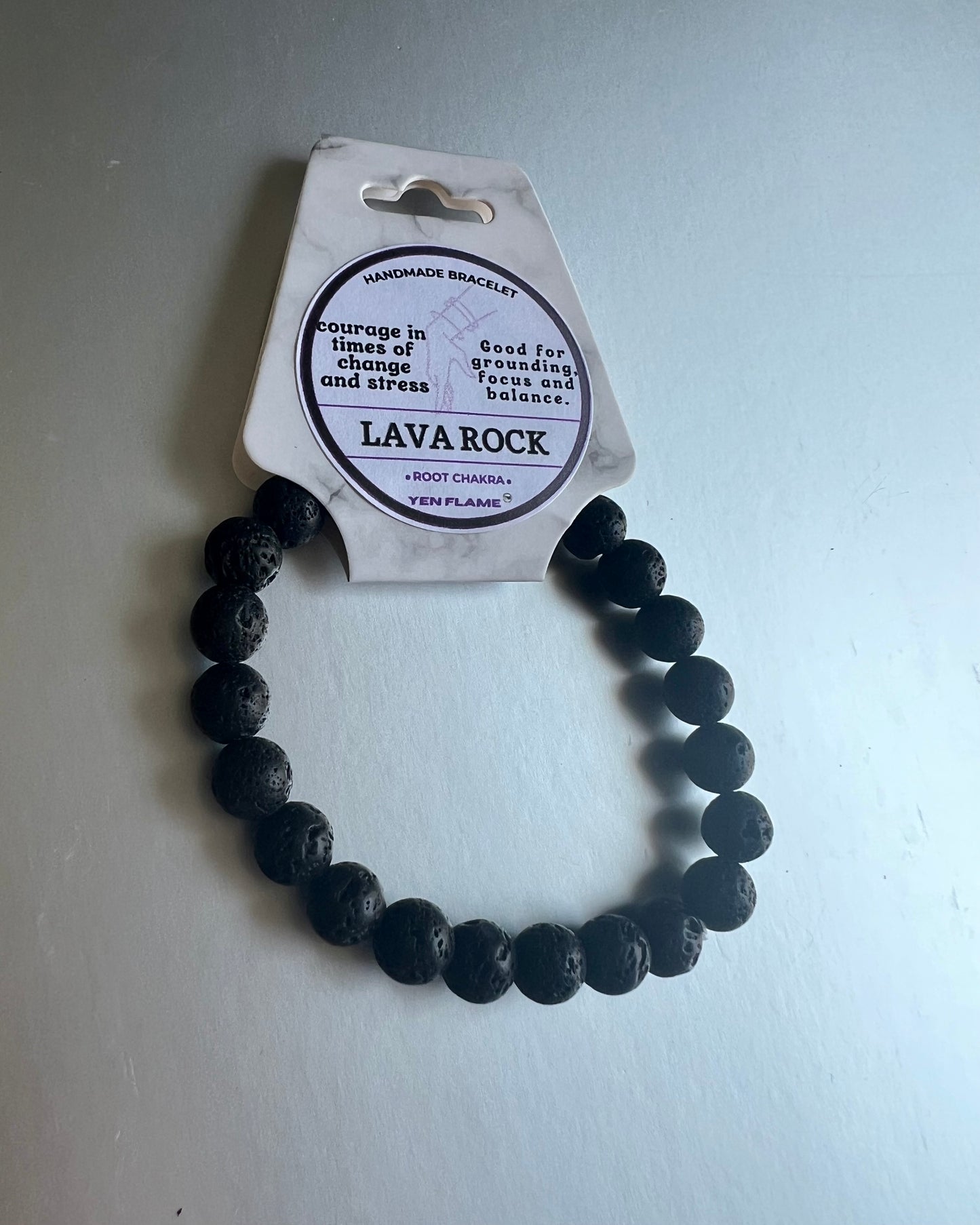 Lava Rock Handmade Unisex Bracelet