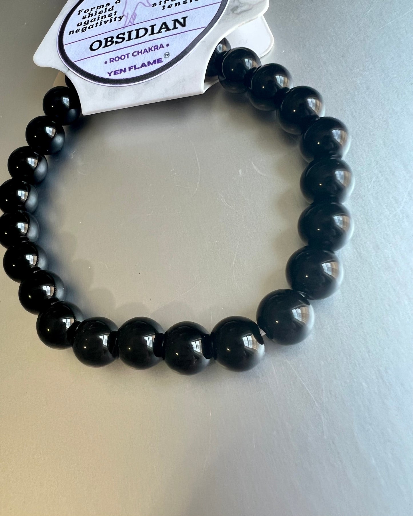 Obsidian Crystal Handmade Unisex Bracelet