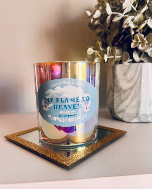 Flames to heaven Memorial Candle