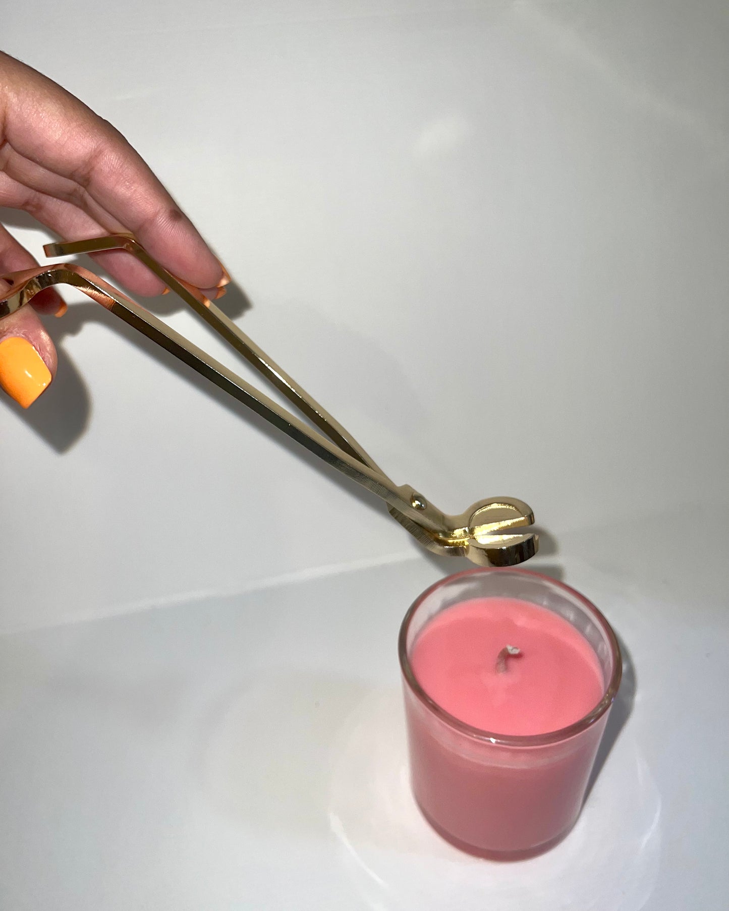 Stainless Steel Candle Wick Trimmer with Satin Dust Bag