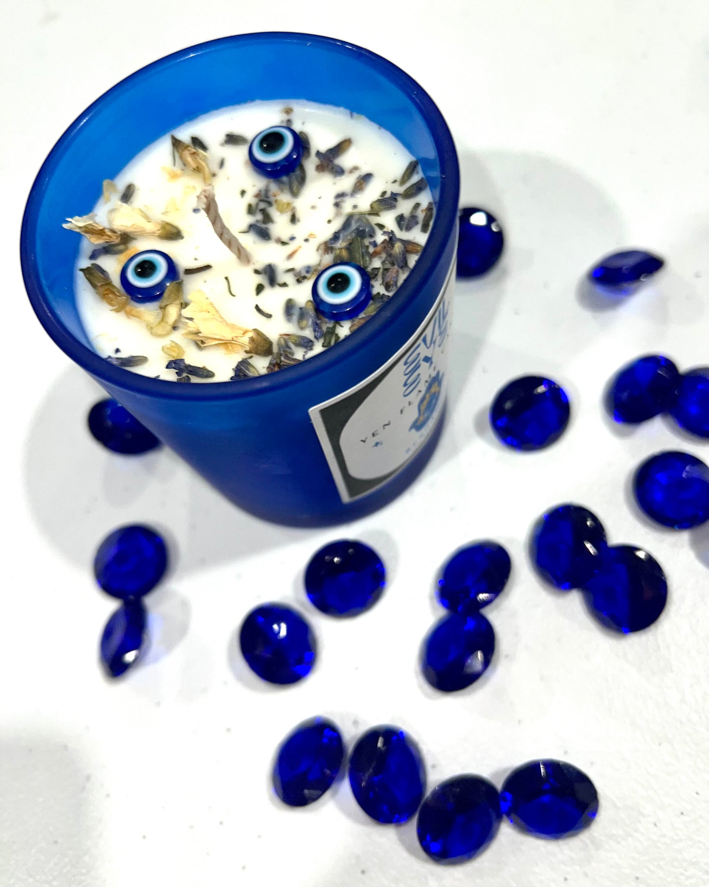 Evil Eye Protection Candle Handcrafted with Natural Soy Wax